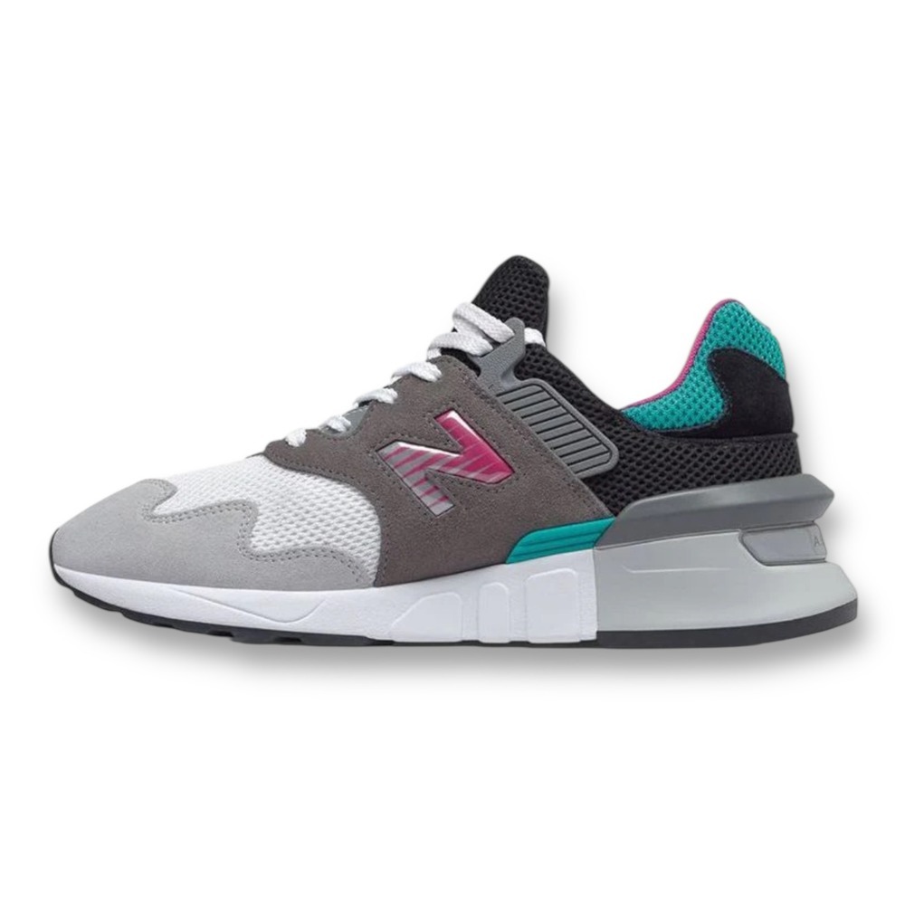 New Balance 997s Abzorb Gray‎ Pink Teal South Beach Running Shoes Sneakers 8